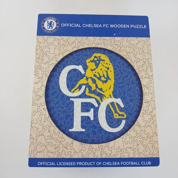 2023 Chelsea FC Retro Crest Wooden Puzzle + Stamford‎ Bridge Puzzle Set Complete