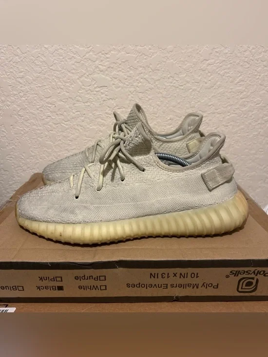 Adidas Yeezy Boost 350 V2 Low Cream white trainers size 10.5