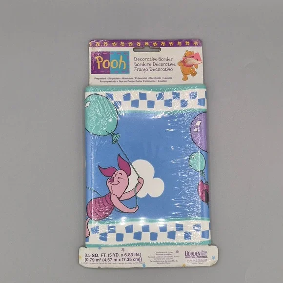 Disney Winnie the Pooh Piglet Eeyore Wallpaper Border 5 Yards Prepasted 21332