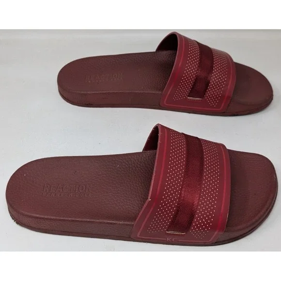 Kenneth Cole Reaction Screen Mixed Slides Sandals Men's Size 11 Red