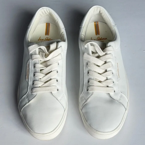 Sam Edelman Ethyl Lace Up Low Top Leather Sneaker Size 10