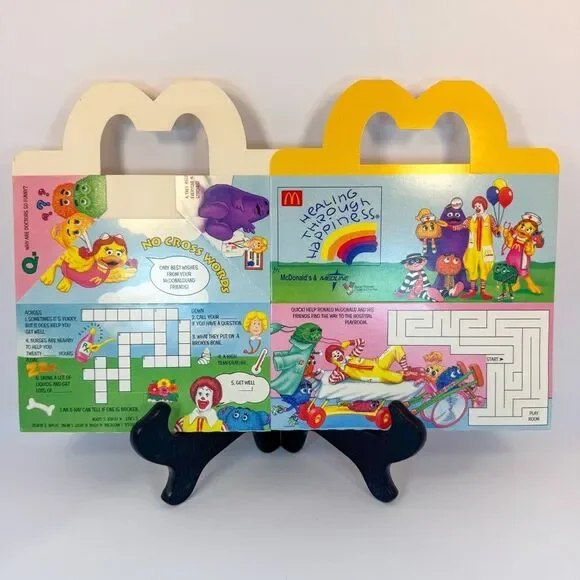 90s Vintage McDonalds & Medline Healing Through Happiness Happy Meal Box | 1995