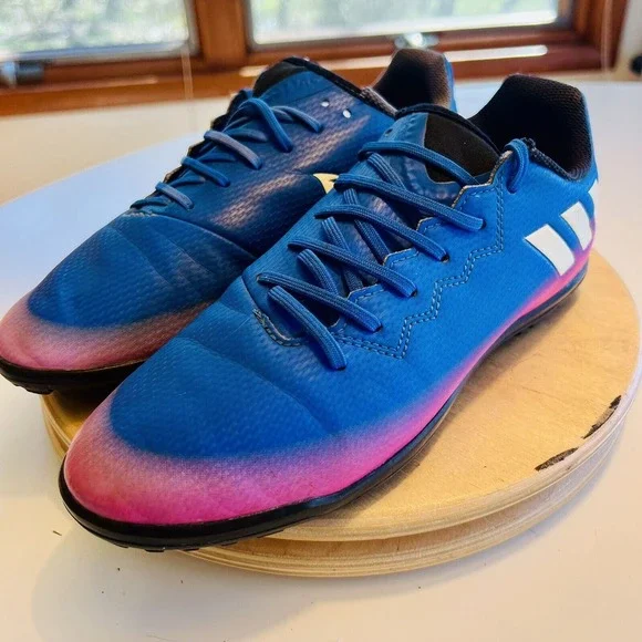 Adidas Messi‎ 16.3 TF Men's Size 5 Blue White Soccer Cleats BB5647