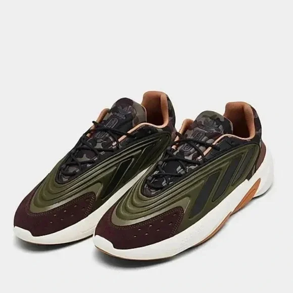 ADIDAS ORIGINALS Ozelia‎ Men's Sneakers Olive Strara Mesa  Black