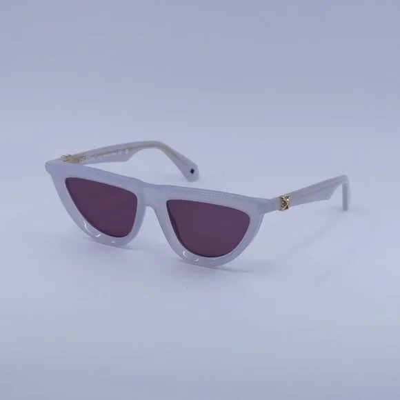 Off-White OERI13V JASPER 0928 Sunglasses Grey Geometric Frame, Burgundy Lenses