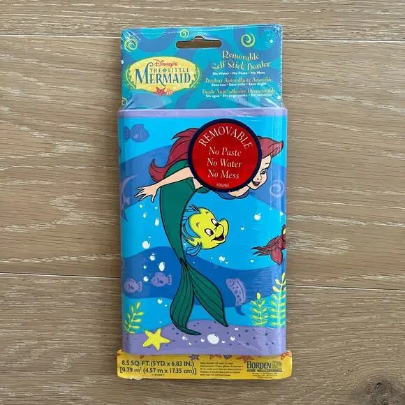 Disney The Little Mermaid Ariel Removable Self Stick Border Wall Decor Vintage