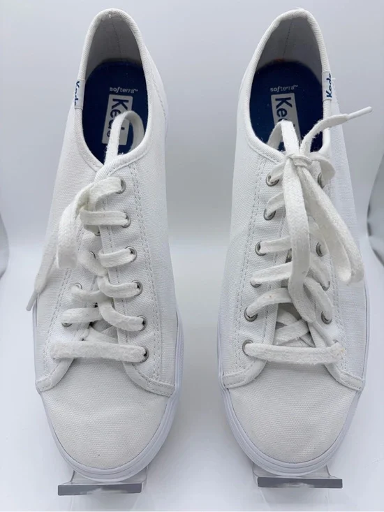 Keds Women's White Sneakers - Size 8 - Excellent Condition + FREE Bonus!