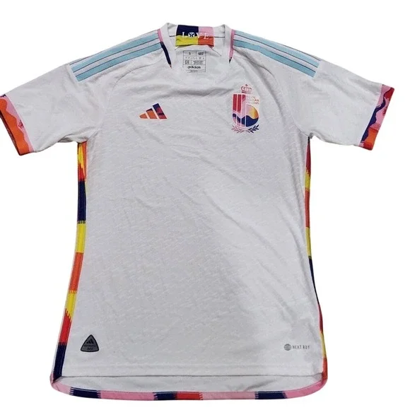 Adidas Authentic 2022 World Cup Belgium Fotball Away Jersey Small Fifa Soccer