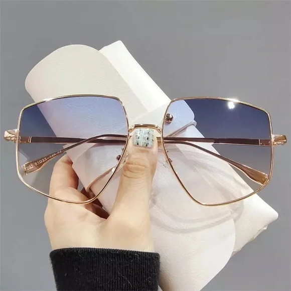 Irregular Polygon Oversized Sunglasses