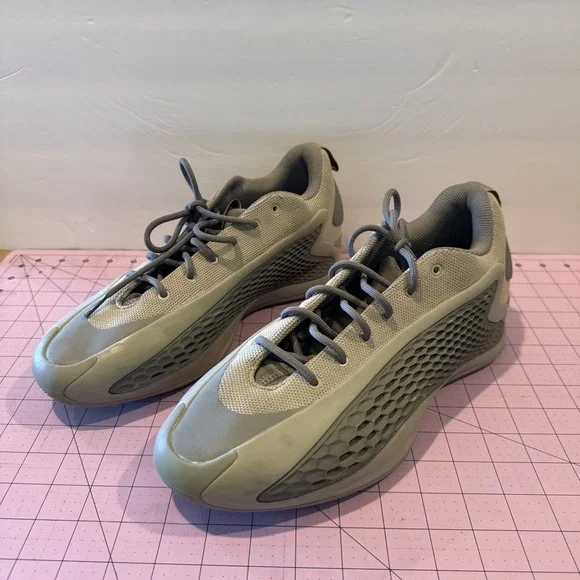 Adidas AE 1 Low Metallic Grey Mens‎ Size 12 Anthony Edwards Basketball JS1775