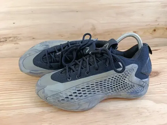 Adidas AE 1 Low Anthony Edwards Men's Size 5 US Black Gray Basketball Shoes Used