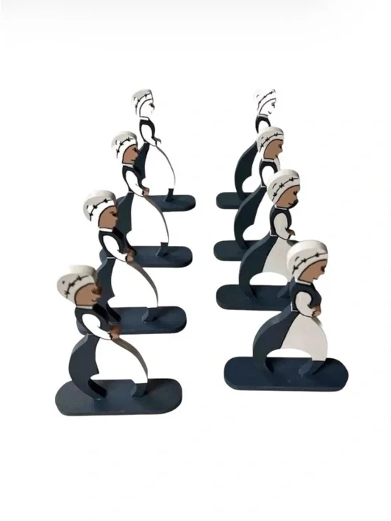 Moravian Wooden Napkin Holders Set of 8