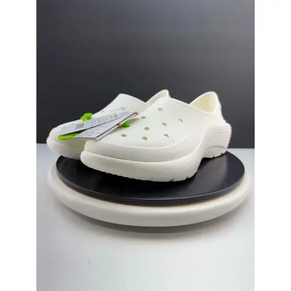 Crocs Classic Sneaker Mens Size‎ 10 White Slip On Shoes Fishing Beach 210080-100