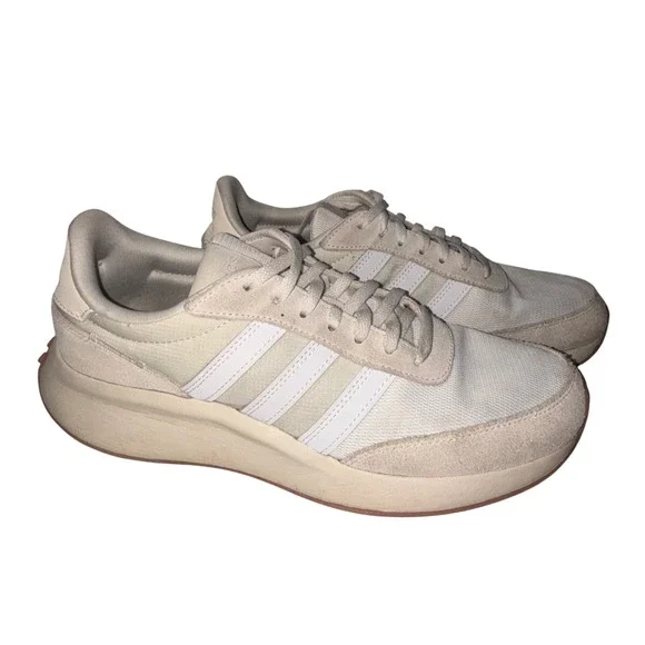 Adidas Retro Running Style‎ Sneakers Cream White Casual Athleisure Men Size