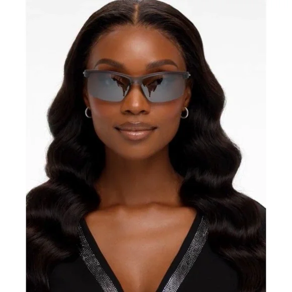 Women Gray Silver Mirrored Lens Sunglasses Sport Active Outdoors Lentes Gafas