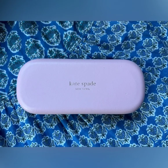 AUTHENTIC KATE SPADE NY Pink/Green Sunglasses Hard Case Clamshell‎