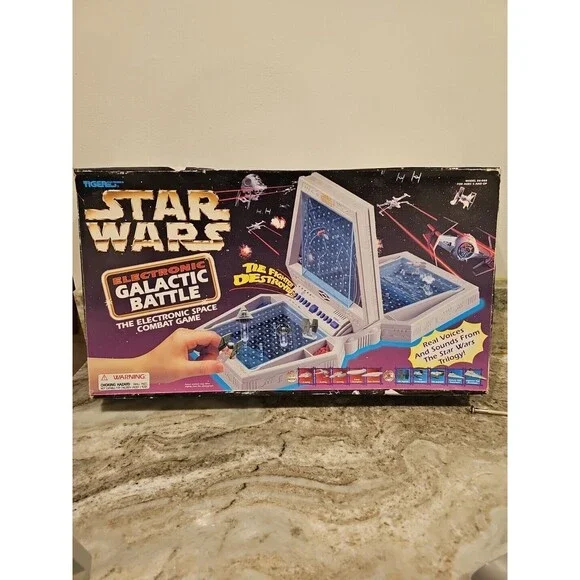 Vintage Star Wars Electronic Talking Galactic Battle Space Game Tiger Battleship