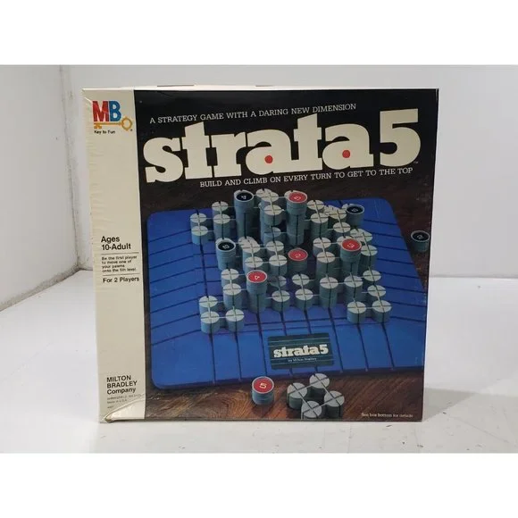Strata 5 1984 Board Game Milton Bradley Complete W/ Box Vintage Ages 10+