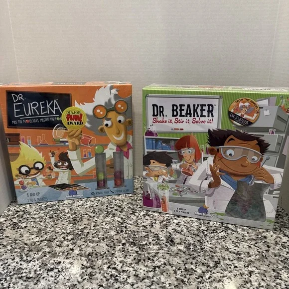Dr. Beaker  Science Speed Logic Family Game Puzzle Race Dr. Eureka Molecules‎