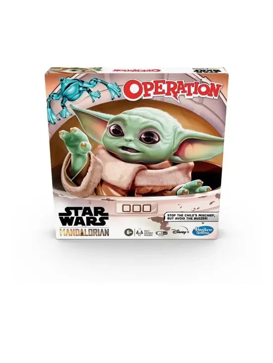 Star Wars Operation Game Mandalorian Edition Hasbro Complete & Works