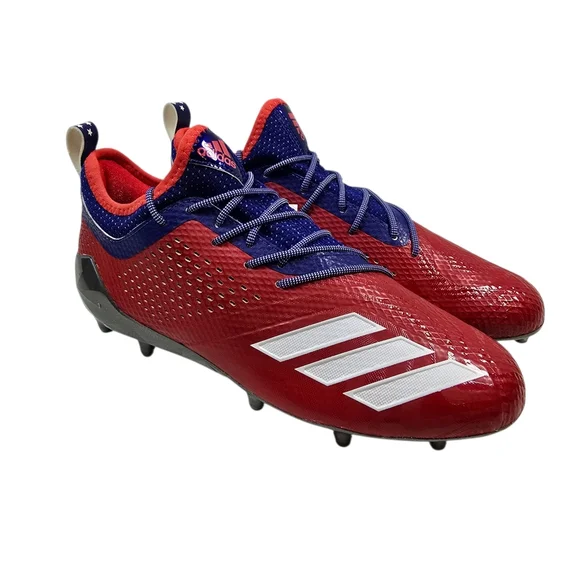 ADIDAS Adizero 5-Star 7.0 Philadelphia Low Football Cleats, Red/Blue‎ Men's Sz 9