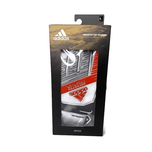 Adidas Predator Top Training Goalkeeper Gloves Silver Met / Black DY2606 Size 9
