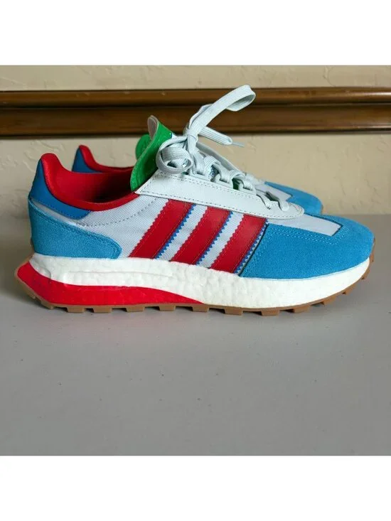 Adidas Retropy E5 Sneakers Men's US8 Blue Tint Vivid Red GY4489 Boost Foam