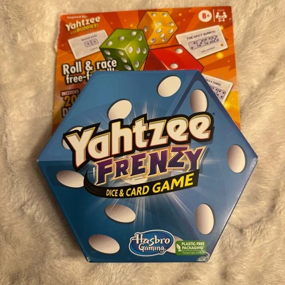 Hasbro Gaming Yahtzee Frenzy Dice‎ And Card Game, Age 8+ New
