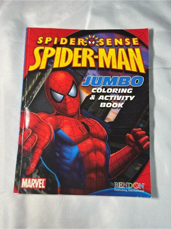 2009 Spider Sense Spider-Man Jumbo Coloring Activity Book NEW Unused Marvel