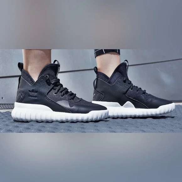 Adidas Men’s Tubular X Core S77843 Black White Athletic Shoes Size‎ 12