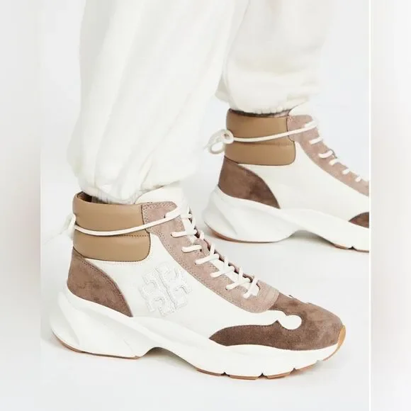 Tory Burch Good Luck Hiker,‎ Cream/Oakwood, Style 83840