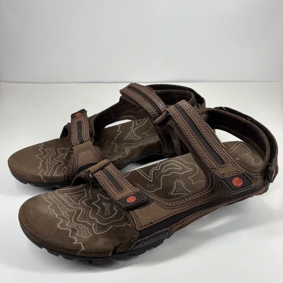 Merrell Sandspur Oak Men's US 14 Dark Earth/Potters Clay Sport Hiking Sandals