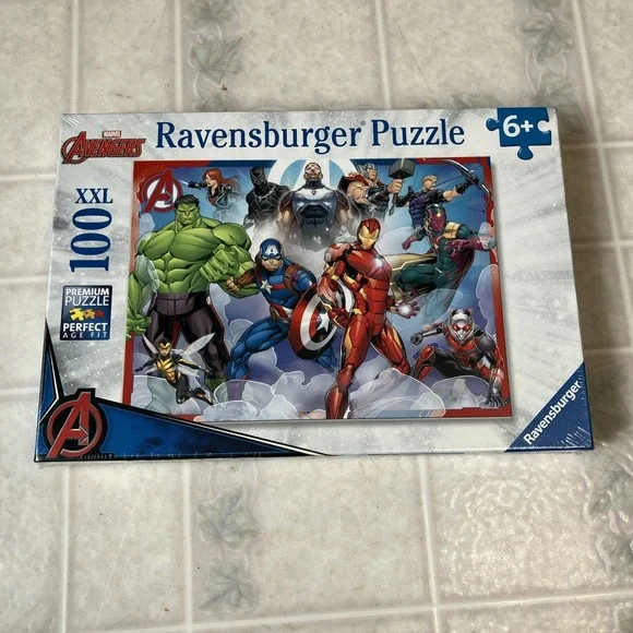 Sealed Ravensburger puzzle 100 XXL Marvel Avengers‎ Perfect age Fit