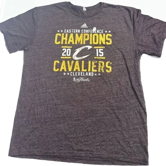 Adidas Cleveland Cavaliers Eastern Conference Champions 2015 NBA Men’s 2XL Shirt