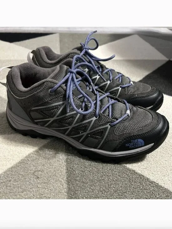 THE NORTH FACE Storm Ill WP Hiking Gray/Marlin‎ Blue Sneakers Women's Size 10