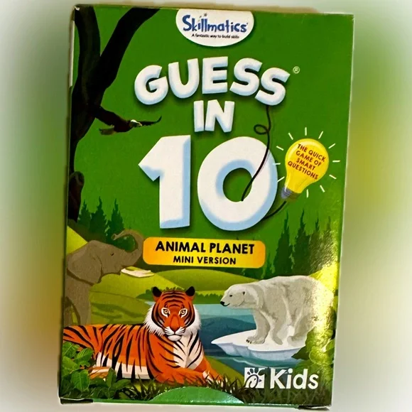 2023 CHICK FIL A  GUESS IN 10 KIDS MEAL GAME CARD TRIVIA WILD ANIMAL PLANET MINI