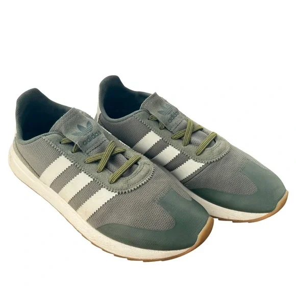 Adidas Originals Flashback Olive Green White Gum Sole Mens‎ 9.5 BY9303
