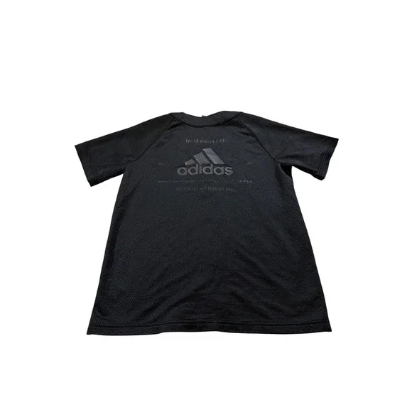 Adidas Baseball Jersey Black Mesh Snap Three Stripe Life Athleisure Streetwear M