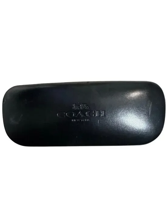 Coach New York Black Hard Shell Eyeglasses Sunglasses Case Logo Quite Luxury