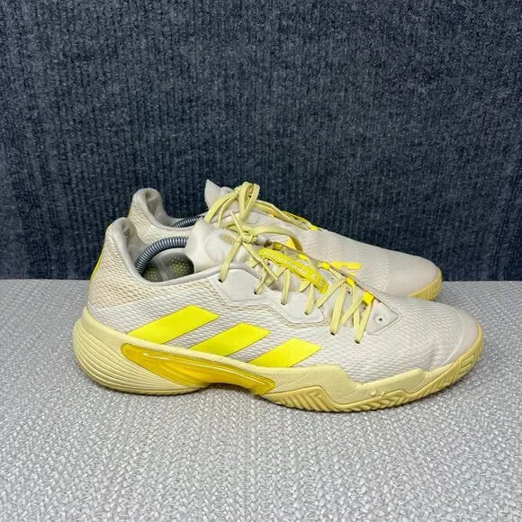 Adidas Barricade Clay Tennis Shoes Court Ecru Tint Yellow Mens Size 12 GY1448