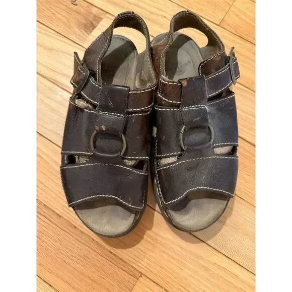 Dr. Martens Men's Brown Fisherman Sandals Size 10 Casual Summer Y2K