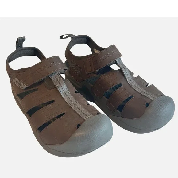Crocs Mens Yukon Fisherman Sandals Brown Size 12