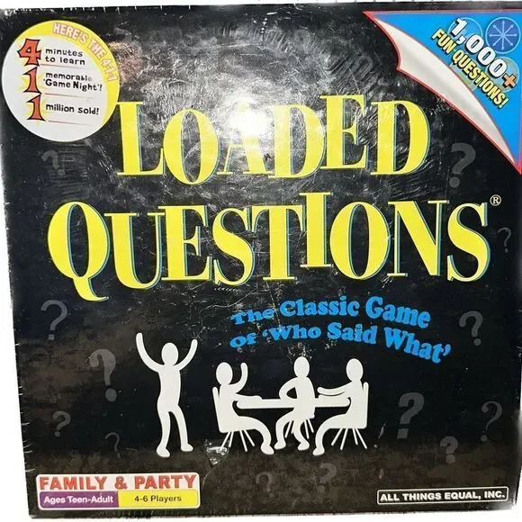 NEW!! Loaded Questions Board Game by‎ All Things Equal (2009) - FACTORY SEALED!!