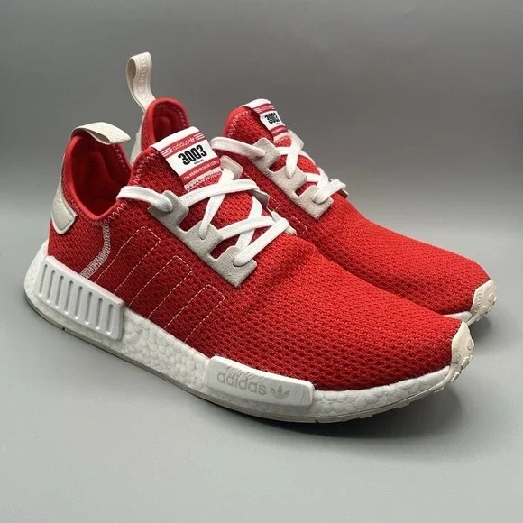 2019 Adidas NMD R1 3003 Red White Running Shoes - Mens Size 11.5 USED