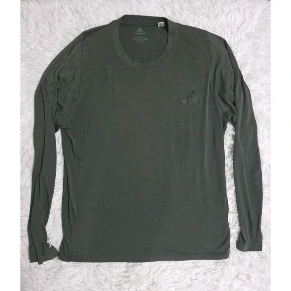 Adidas FreeLift Long Sleeve Shirt,‎ Dark Gray, Men's Large, Breathable, Workout