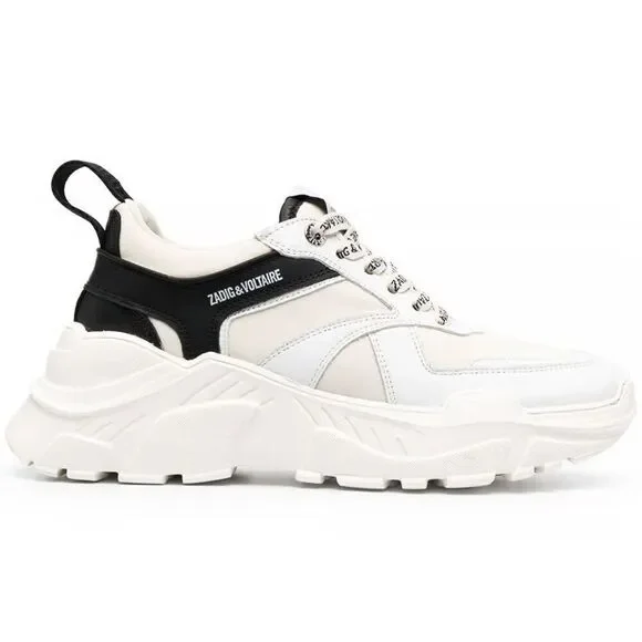 ZADIG&VOLTAIRE  Future Contrast Strap Sneakers, Sz 40 Us 9/9.5 $400