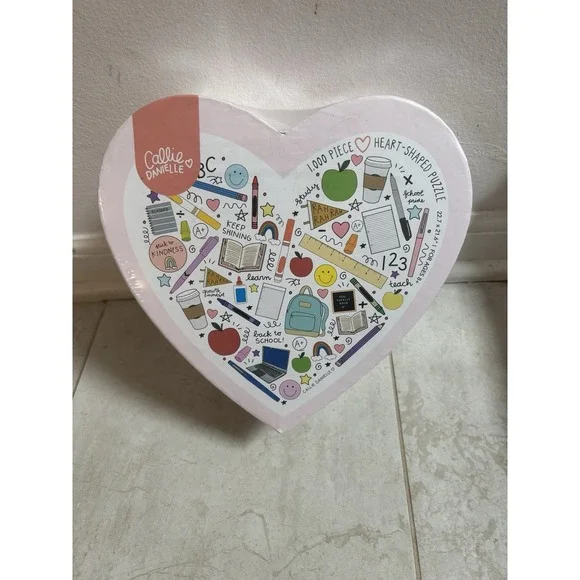 Callie Danielle 1,000 Piece Heart Shaped Puzzle Sealed