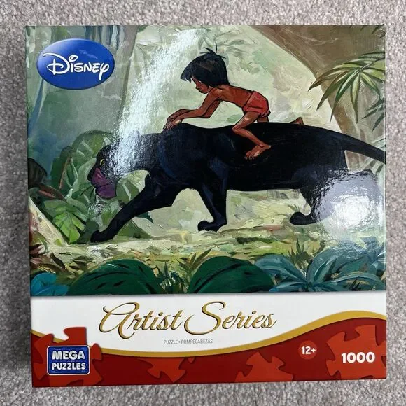 Disney Artist Series‎ Jim Salvati 1000 Piece Puzzle Jungle Guardian COMPLETE