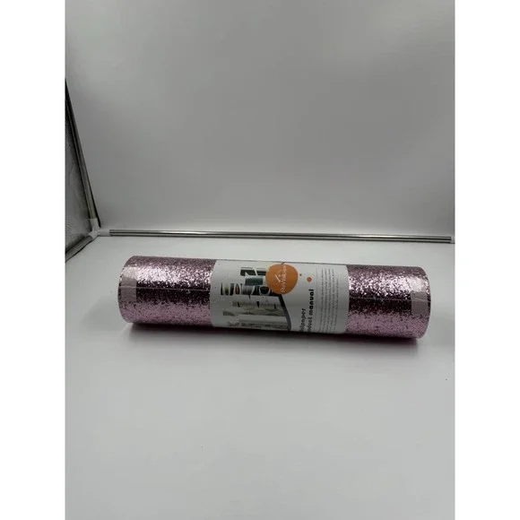 Rewallpaper 15.8inx23ft Pink Glitter Peel And Stick Wallpaper