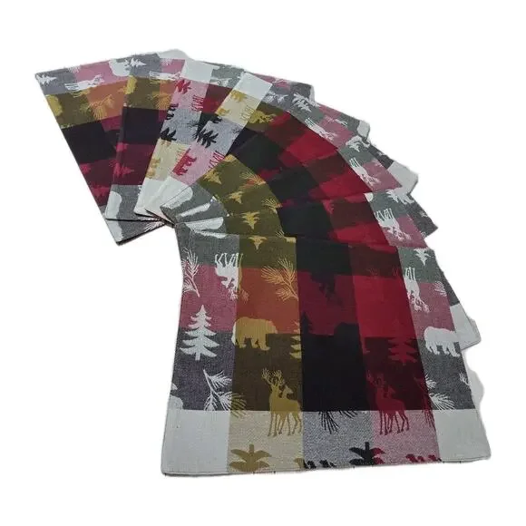 Home Studio Set 8 Woodland Placemats 8